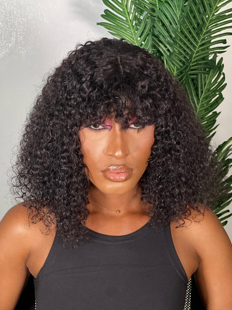 Fringe pixie wig- Unit 050(💯 human hair)